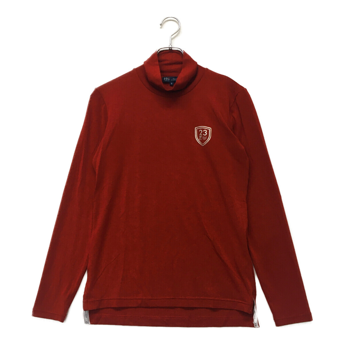 coco 中古【SALE】23区GOLF レディース 長袖シャツ 2(L) 赤 レッド モックネック ハイネック 秋冬 ネコパケ発送可 102293拍卖