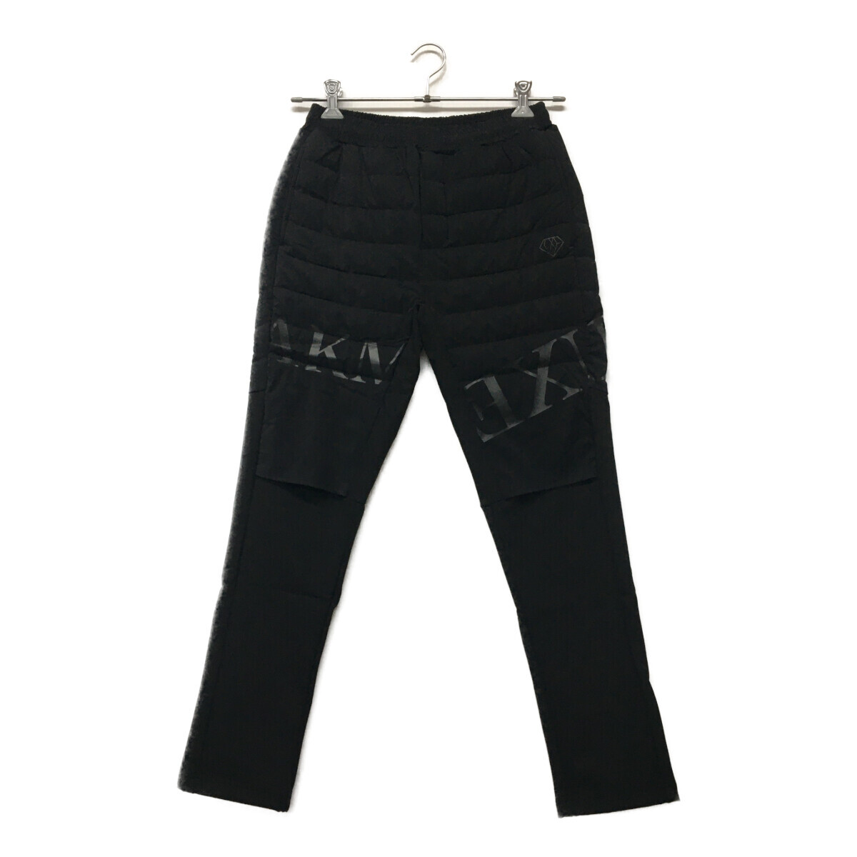 coco 未使用品【値下げ】 リュクスエイケイエムプラス LUXEAKMPLUS メンズ パンツ S 黒 ブラック 中綿入り 裏起毛 防寒 K4418拍卖
