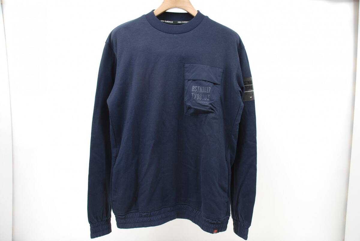 coco 中古【値下げ】 ニューバランスゴルフ New Balance golf メンズ スウェット 4(M) 紺 トレーナー レターパックプラス発送可 81691拍卖