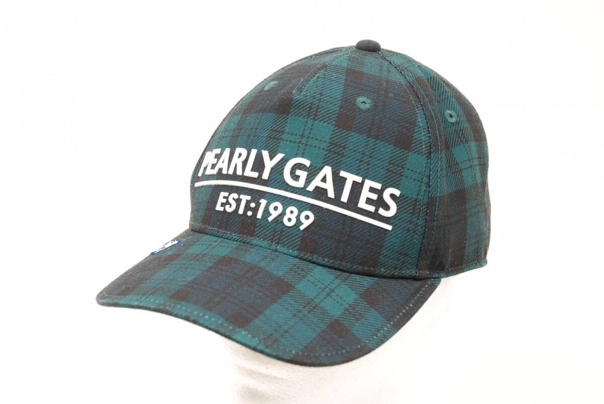 coco 中古【値下げ】 パーリーゲイツ PEARLY GATES キャップ フリー ブラックウォッチ レターパックプラス発送可 81841拍卖