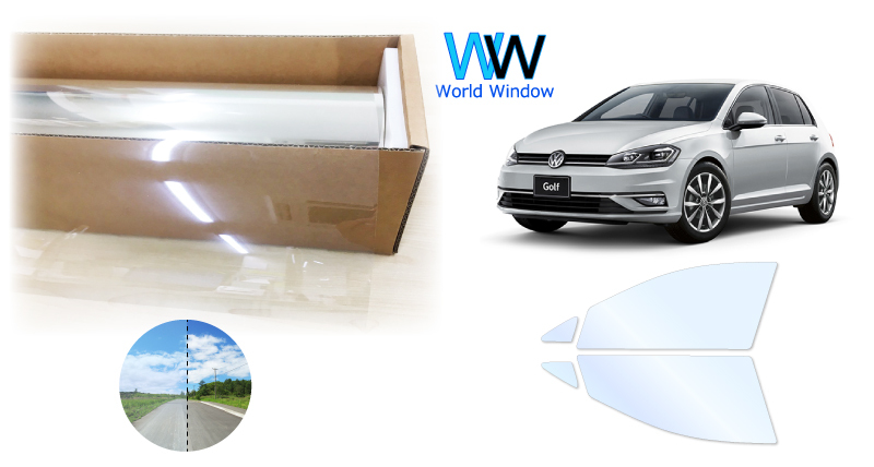 遮熱フィルム アイスブルーAR91 ワーゲン ゴルフ7 VII (AUCJZ) カット済みフィルム フロントドアセット拍卖