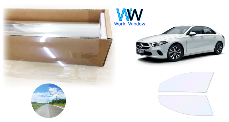 遮熱フィルム ゴースト2ネオ メルセデス Aクラス セダン (V177) カット済みフィルム フロントドアセット拍卖