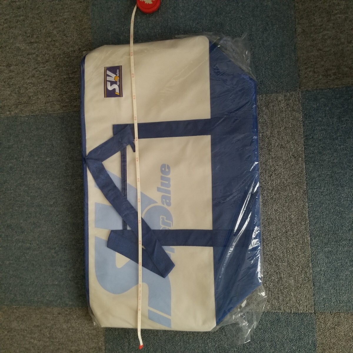 ・ 新品、未開封 スーパーバリュー 保冷バッグ エコバッグ 65×40×20 でかい 厚い トートバッグ拍卖