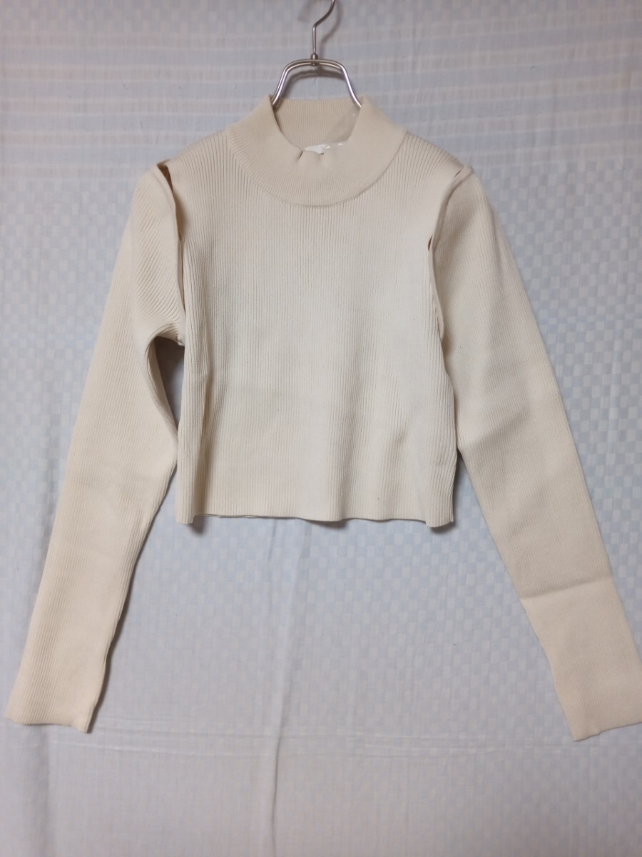 10609 ★★ Chico 両肩開きリブニットそー 長袖 定価5200円 新品拍卖