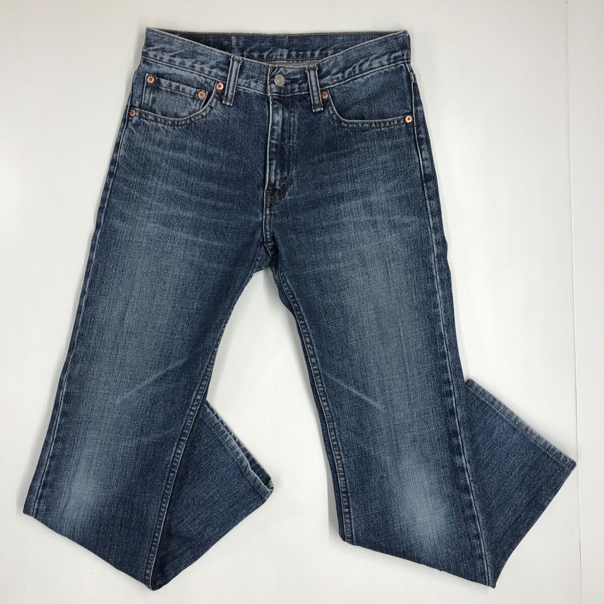 LEVI'S リーバイス 532 デニムパンツ ジーパン 革パッチ Gパン W29 ストレート 411-28a拍卖
