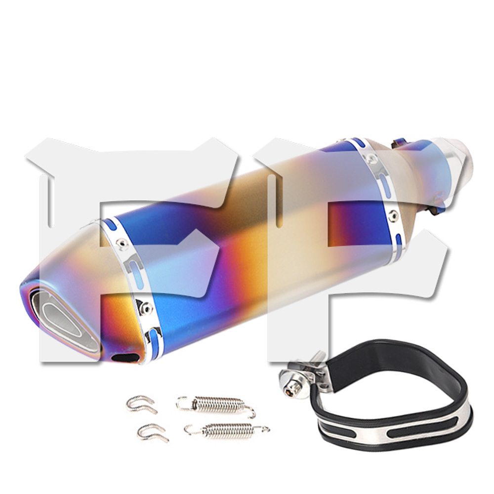 送料無料● スリップオンマフラー バイクマフラー GP バイクサイレンサー Φ38mm~50.8mm 全長370mm オートバイ サイレンサー 排気管 汎用拍卖