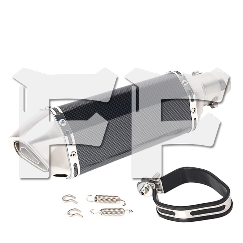 送料無料● スリップオンマフラー バイクマフラー GP バイクサイレンサー Φ38mm~50.8mm 全長370mm オートバイ サイレンサー 排気管 汎用拍卖