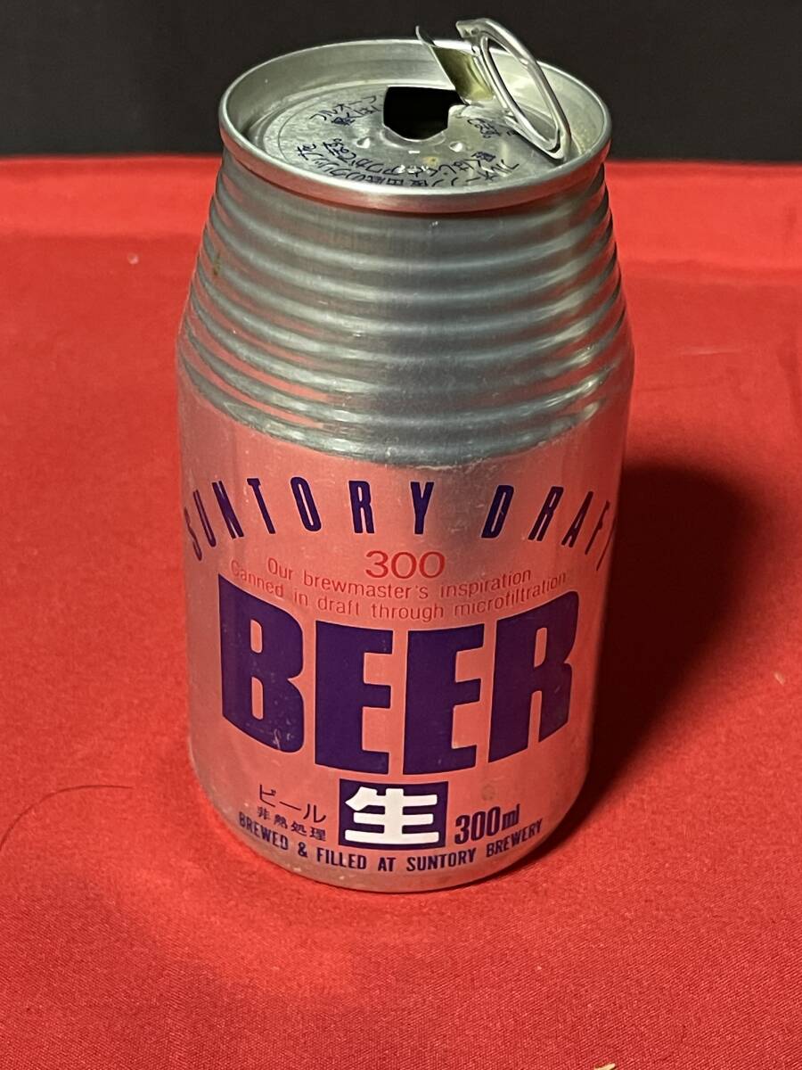 希少 貴重 サントリー SUNTORY 生ビール CAN300 アワCAN 元祖 ジョッキ生 生ジョッキ缶 アワクリップ 空き缶 拍卖