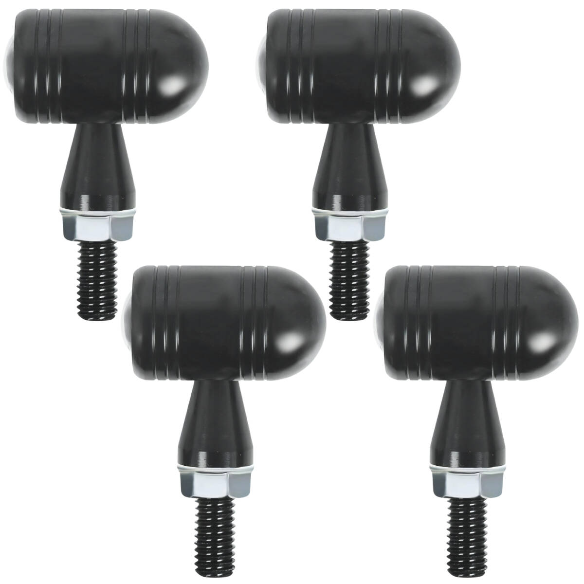 RiNan. バイク ウインカー LED ヨーロピアン ウインカー 4個セット 汎用 小さい 高輝度 カスタム アンバー 防水 スリム 視認性 Aタイプ拍卖