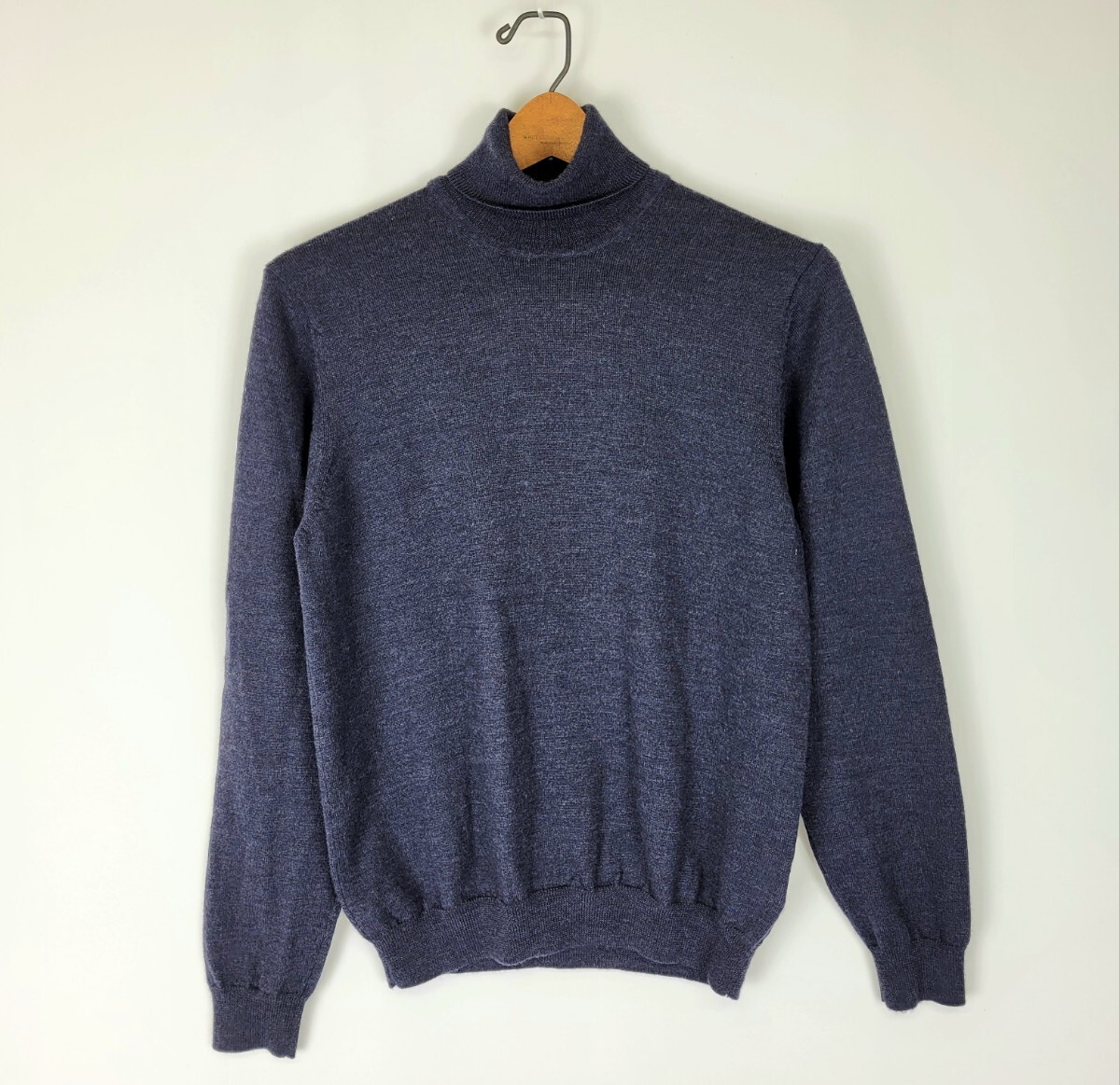 美品 BrooksBrothers EXTRA FINE ITALIAN MERINO タートルネックセーター チャコールグレー S ブルックスブラザーズ ニット ハイネック拍卖