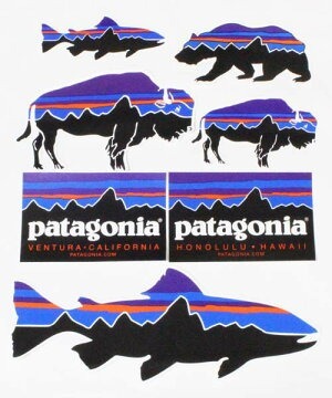 訳あり パタゴニア ステッカー 7種セット PATAGONIA STICKERS SET フィッツロイ ベア トラウト バイソン ショップ FITZROY 魚 シール 新品拍卖