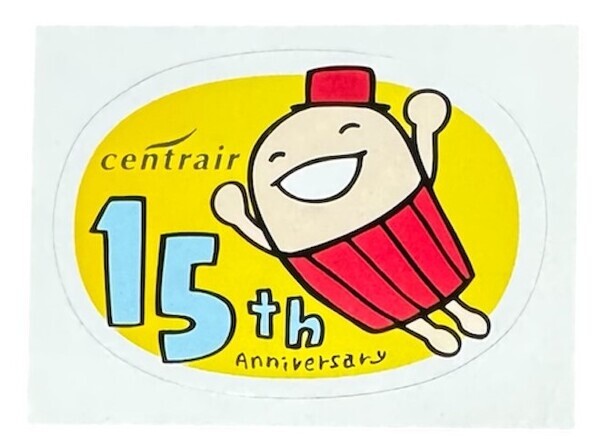 セントレア 15周年記念 フー ステッカー CENTRAIR AIRPORT 15TH STICKER 中部国際 空港 飛行機 航空機 シール コレクション カスタム 新品拍卖