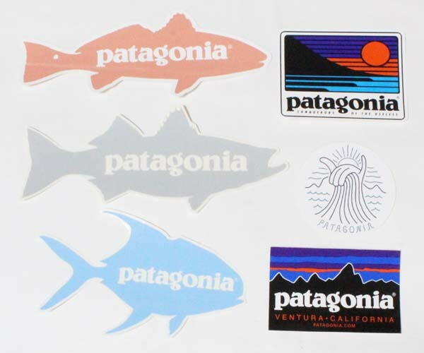 訳あり パタゴニア ステッカー 6種セット PATAGONIA STICKERS SET ストライパー UP&OUT パーミット フィッツロイ ベンチュラ シール 新品拍卖