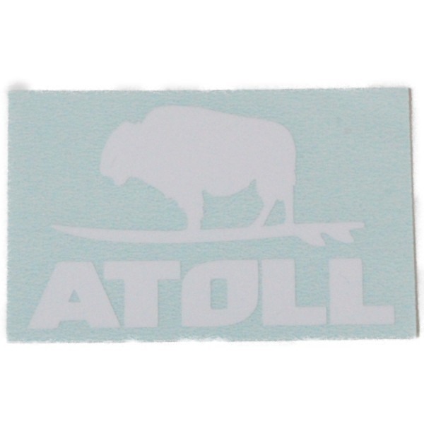 希少 アトール ボード 転写 ステッカー ATOLL BOARD CO. STICKER SAP カッティング ホワイト スタンドアップパドル シール パドルボード拍卖