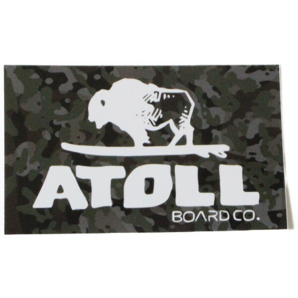 希少 アトール ボード ステッカー 迷彩 ATOLL BOARD CO. STICKER SAP カモフラ 柄 スタンドアップパドル パドルボード シール サーフ新品拍卖