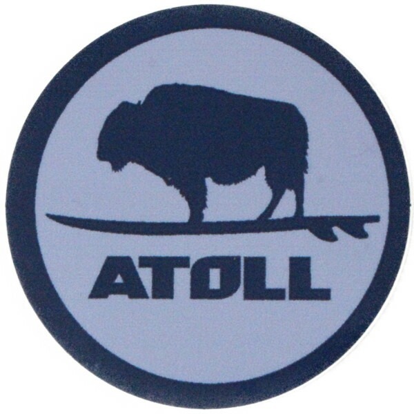 訳有 アトール ボード バイソン ステッカー 青系 小 ATOLL BOARD CO. STICKER 丸 スタンドアップパドル パドルボード SAP インフレータブル拍卖