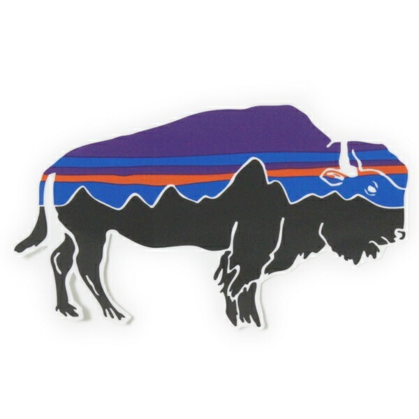 訳有 パタゴニア ステッカー フィッツロイ バイソン 小 PATAGONIA FITZROY BISON SMALL シール 牛 カスタム デコ 動物 コレクション 新品拍卖