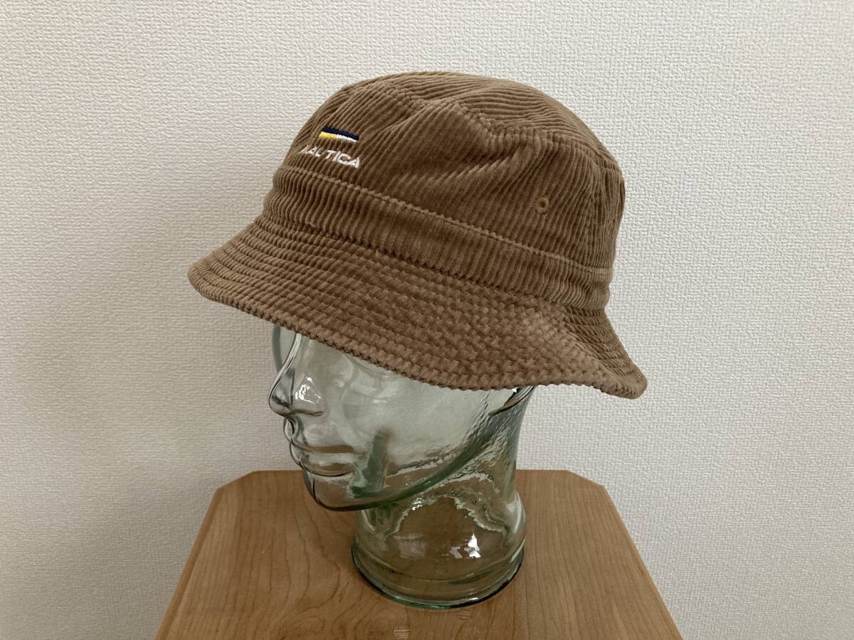 【NAUTICA】コーデュロイハット メンズS/M相当 ロゴ刺繍 レディース出品 キッズ 帽子 FREAK'S STORE 監修 ノーティカ 拍卖