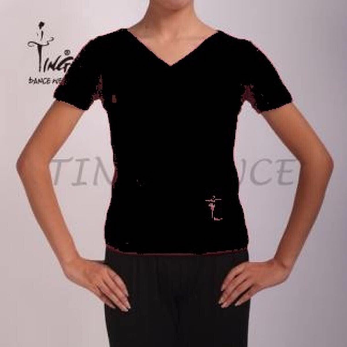 大人気【TING】バレエ半袖トップスTシャツ♪XL (日本L相当)拍卖