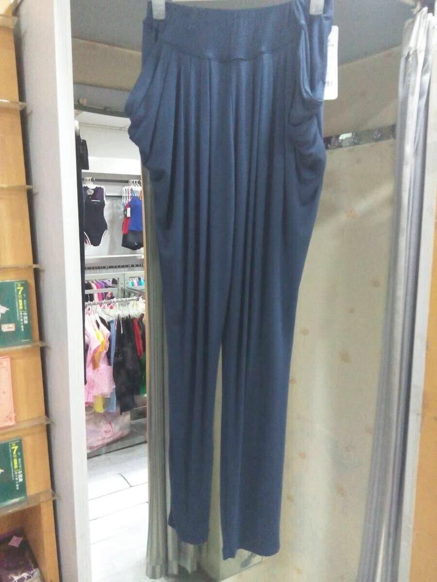 【TING】両側ポケット付きウェストゴムロングヨガパンツバレエダンス体操【M】拍卖