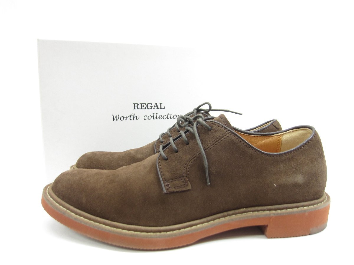 REGAL リーガル REGAL 51MR DBRS スウェードドレスシューズ SIZE:25.0cm メンズ シューズ 靴 □UT12589拍卖