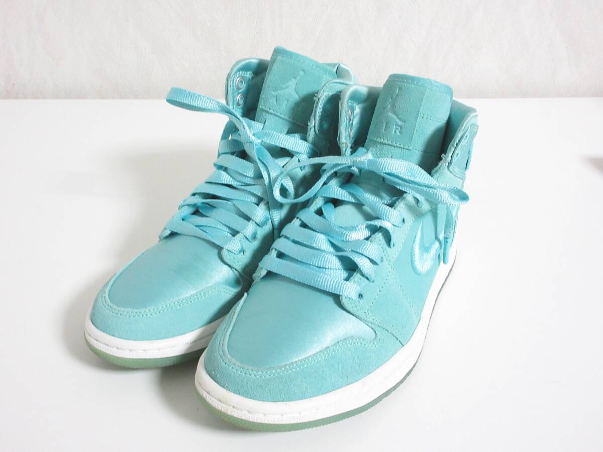 NIKE ナイキ AIR JORDAN エアジョーダン 1 Retro High "Season Of Her Light Aqua サテン スニーカー A01847-440 レディース 24 hj1380拍卖