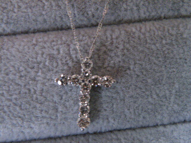 81.ダイヤモンド1.00ct pt ネックレス pt850拍卖