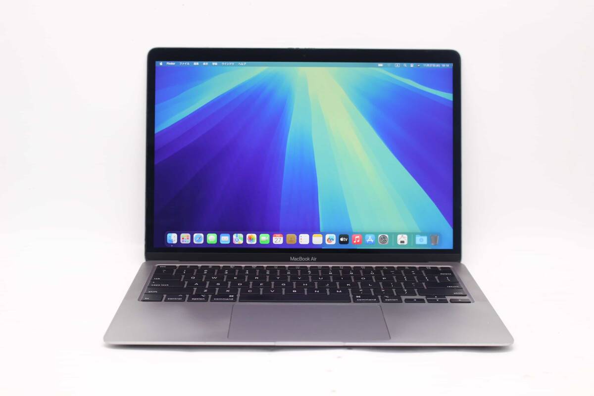 中古良品 2K対応 13.3型 Apple MacBook Air A2179 (2020年)グレー macOS Sequoia 第10世代 i7-1060NG7 16GB NVMe 256GB-SSD 管:1830j拍卖