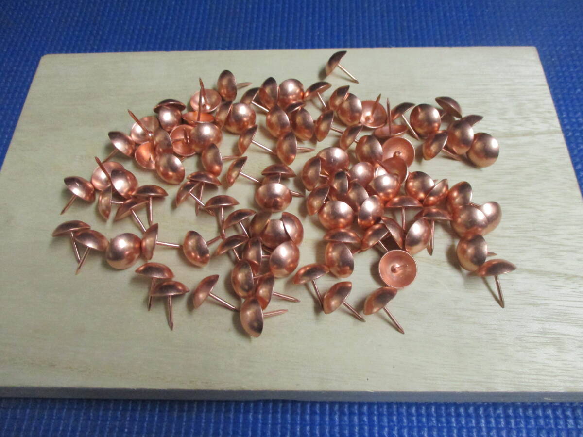 ☆銅太鼓鋲16ミリ 新品 100ケで¥2000から。送料¥185(クリックポスト) 拍卖