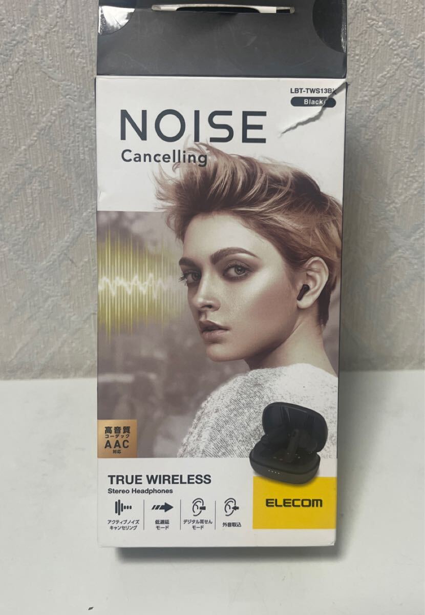 611i1607 エレコム ワイヤレスイヤホン Bluetooth5.2 ノイズキャンセリング対応 AAC対応 軽量 完全ワイヤレス カナル型 ブラック 拍卖