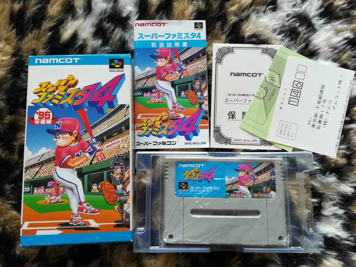 【クリーニング・動作確認済み】SFC スーパーファミスタ4 箱・説あり 拍卖