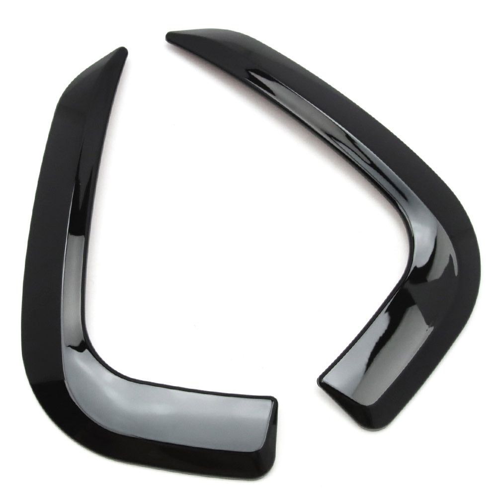 新型フリード GT系 CROSSTAR用 フォグガーニッシュ アイライン 外装エアロパーツ ピアノブラック 2P拍卖