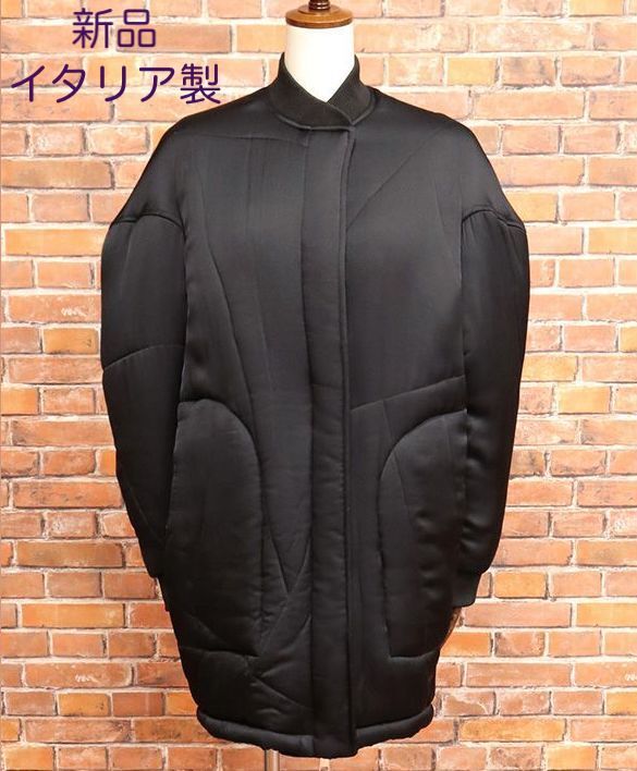 【新品・IT38サイズ・イタリア製】MEIMEIJ・アシンメトリー 切替 オーバーサイズ 中綿 コート拍卖