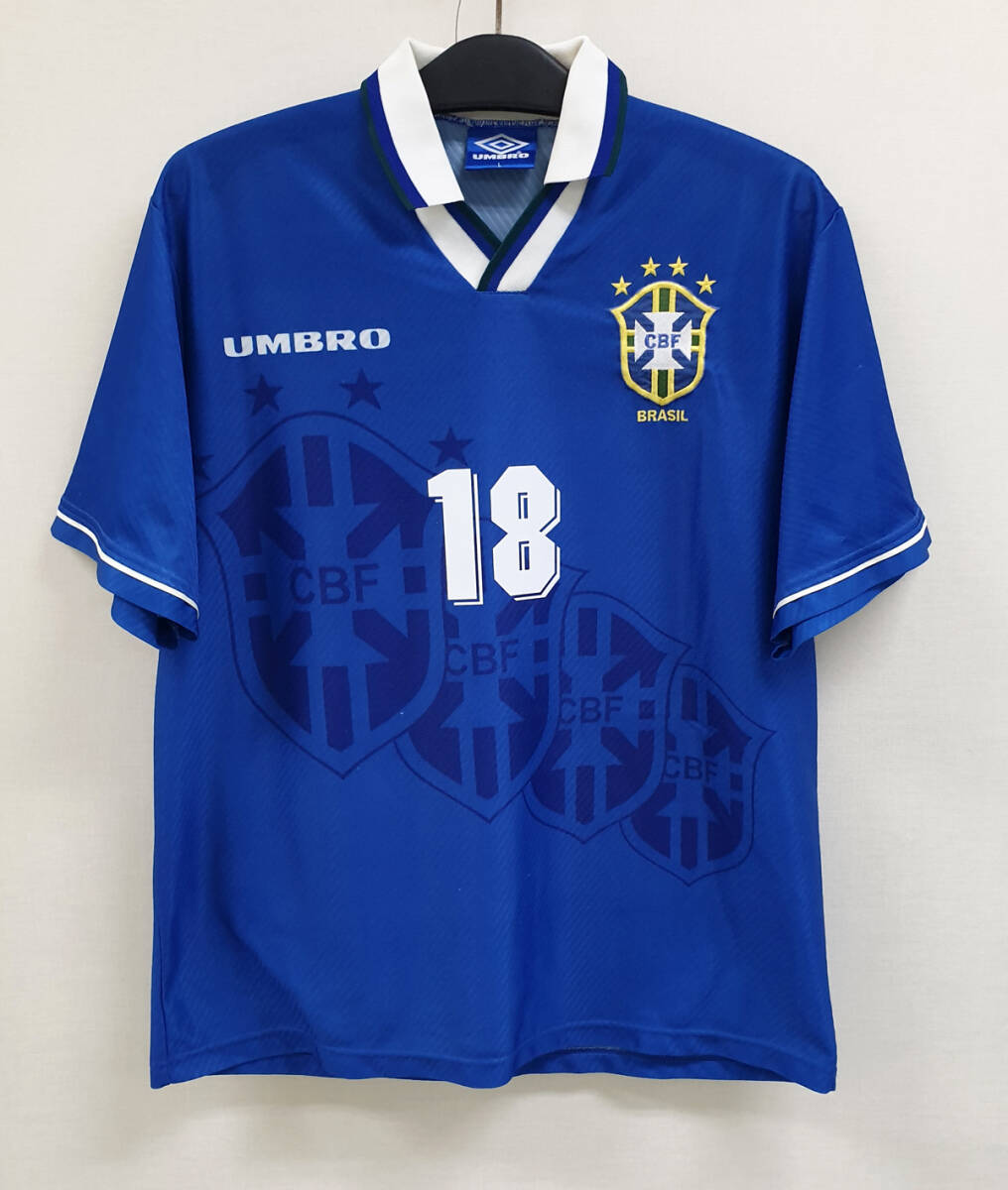 96 ブラジル Brazil(H)#18 ロナウジーニョ RONALDINHO umbro正規 1996 アトランタオリンピック M拍卖