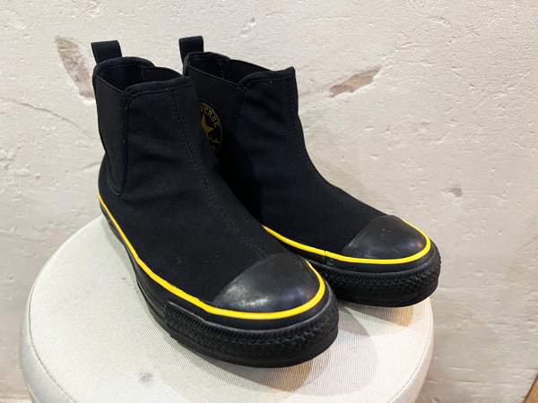 ★CONVERSE/コンバース ALLSTAR WR SIDEGORE HI サイドゴア ハイカットスニーカー ブラック×イエロー レディース 24cm ★拍卖