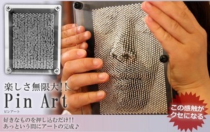 押し込むだけ 簡単アート ピンアート 立体 思い出 記録 ギフト 贈答品 景品 インテリア  TEC-PINTD-BK ブラック拍卖