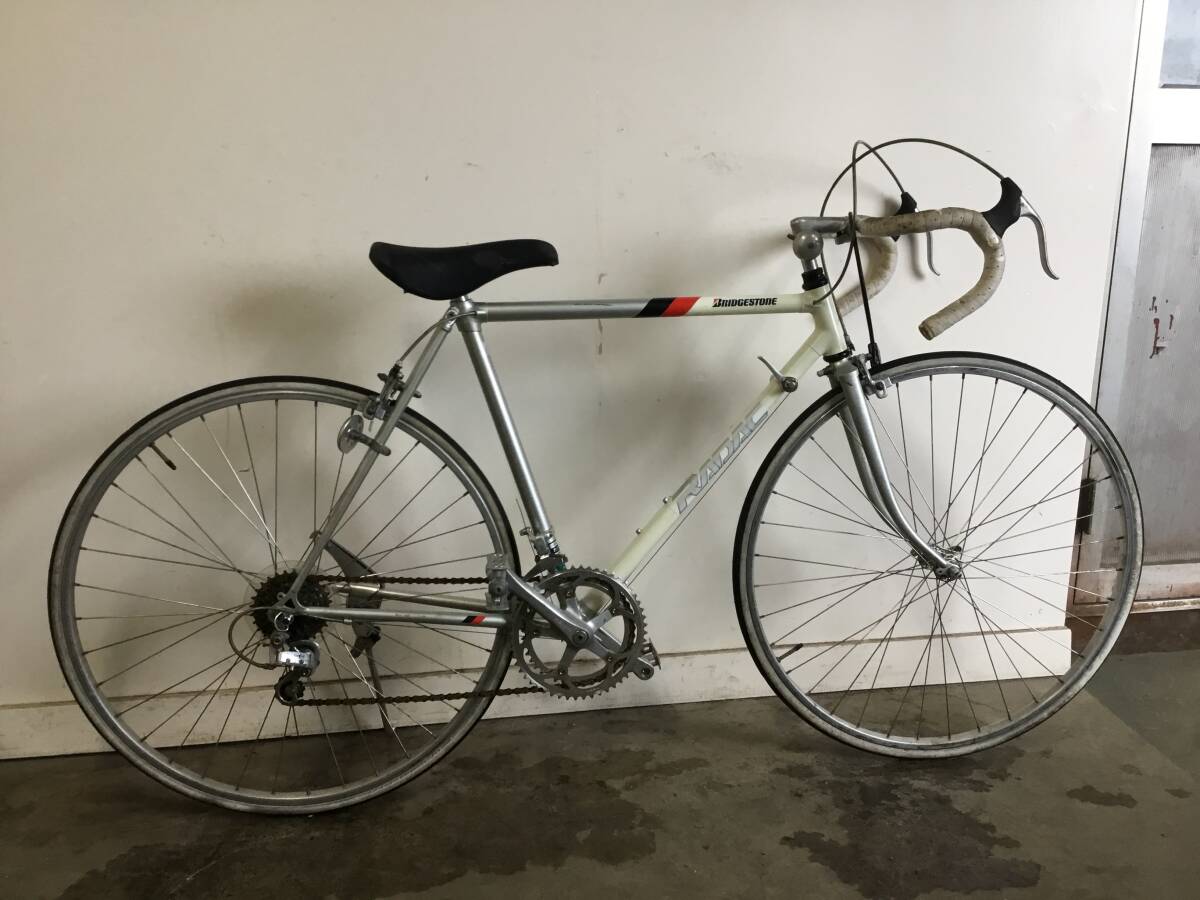 A-176△ 岐阜発/ ブリジストン/ RADAC/ ロードバイク/ 自転車/ 700×28c/ 2×6段変速/ 走行確認/ レトロ/ 現状品/ w1.0/ R6.10/31 △拍卖