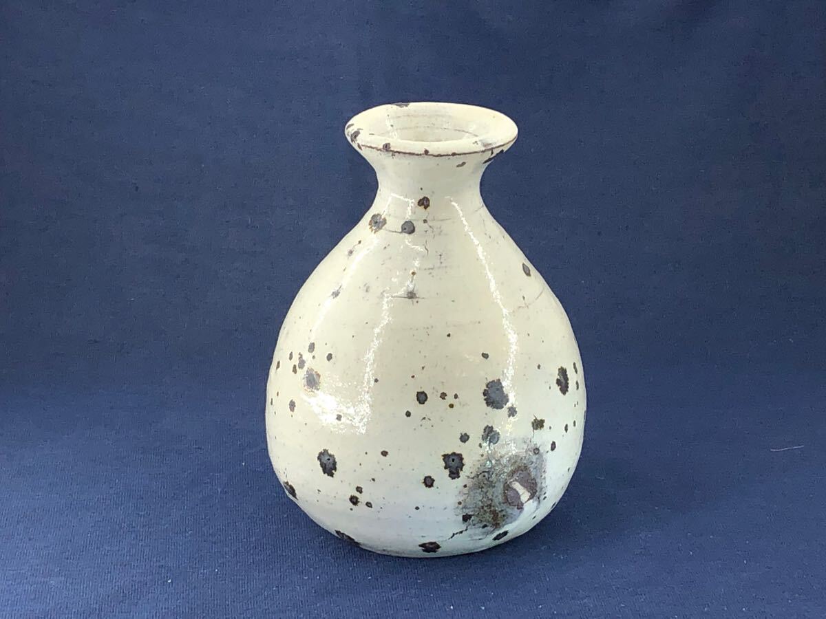 ◎唐津焼 粉引鉄粉唐津 徳利 酒器 C-97拍卖