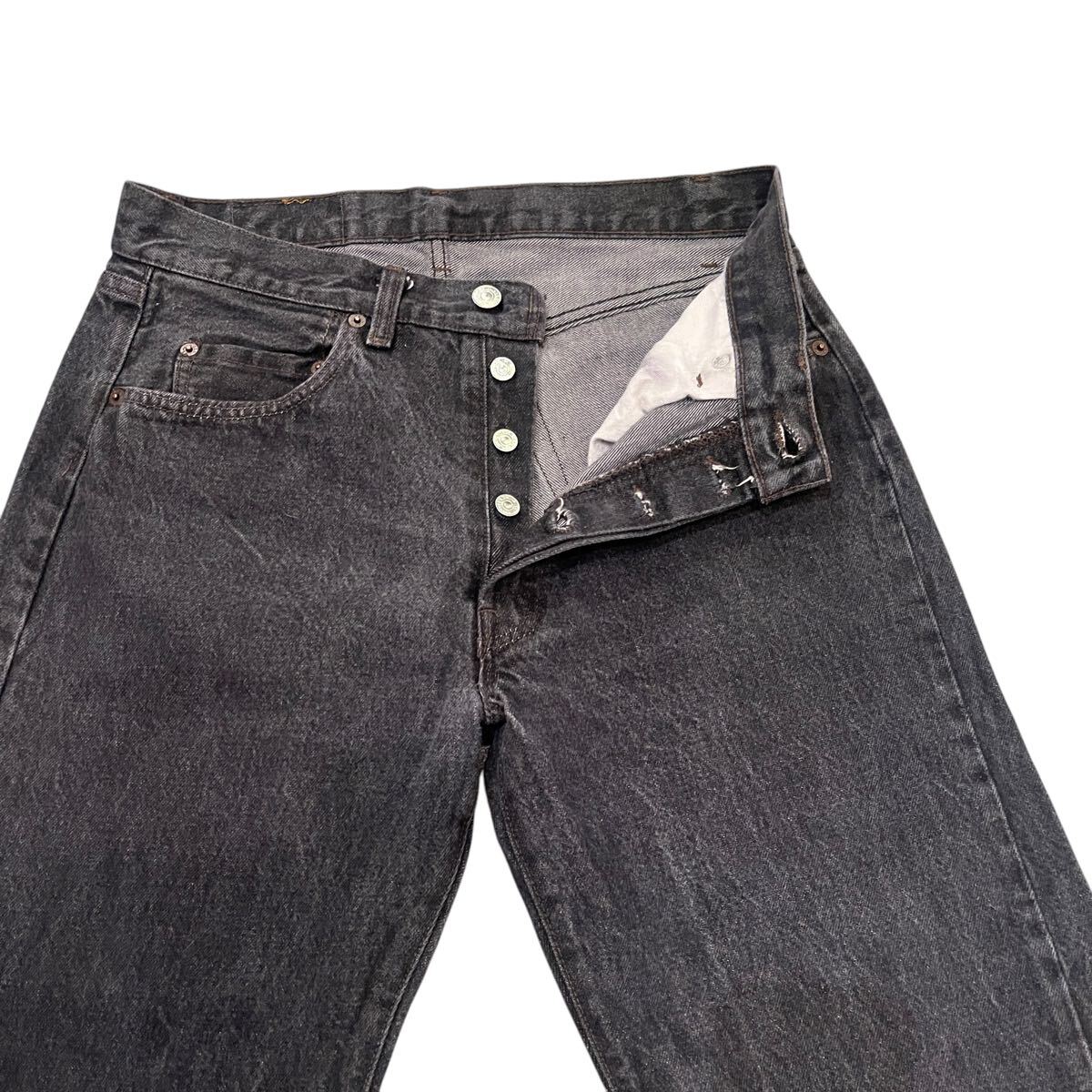 ビンテージ Levi’s ブラック 黒 デニム 501 先染め 80’s リーバイス 80年代 レア ジーンズ 古着 USA 拍卖