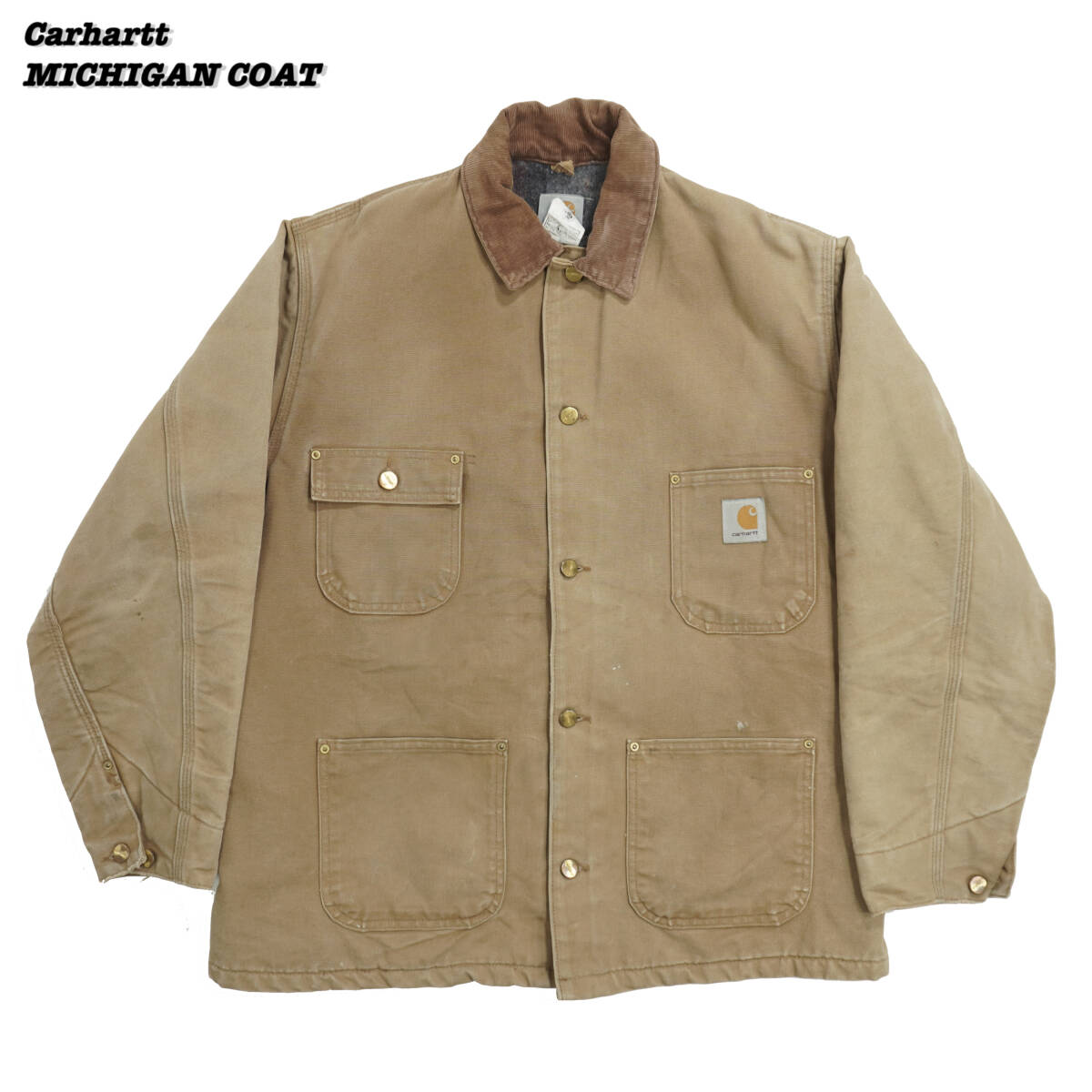 Carhartt MICHIGAN COAT USA 44REGULAR JA24124 カーハート ミシガンコート カバーオール アメリカ製 キャンバス拍卖