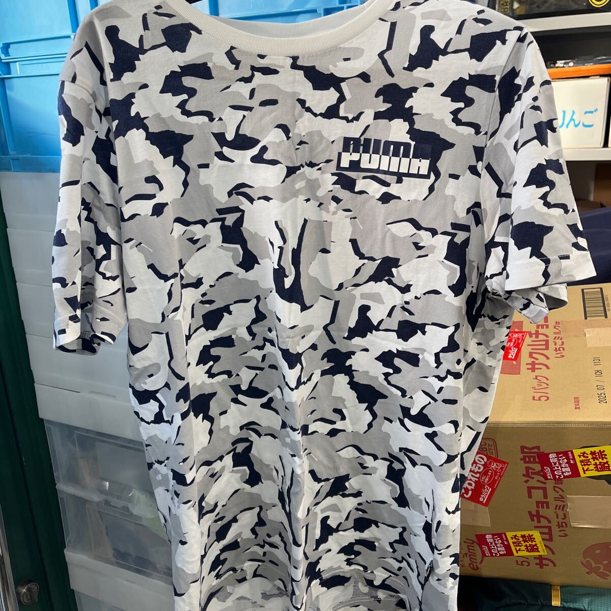 N9546 未使用 プーマ 迷彩 Tシャツ タグ無し 保管分です拍卖