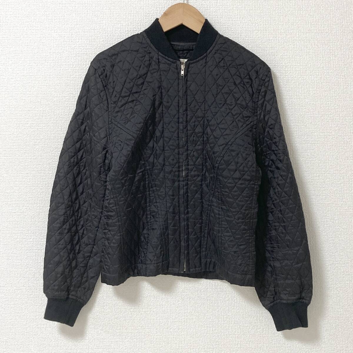 AD1989 robe de chambre COMME des GARCONS キルティング ブルソン 黒 MA-1 ローブドシャンブル ジャケット 80s VINTAGE archive 4100148拍卖