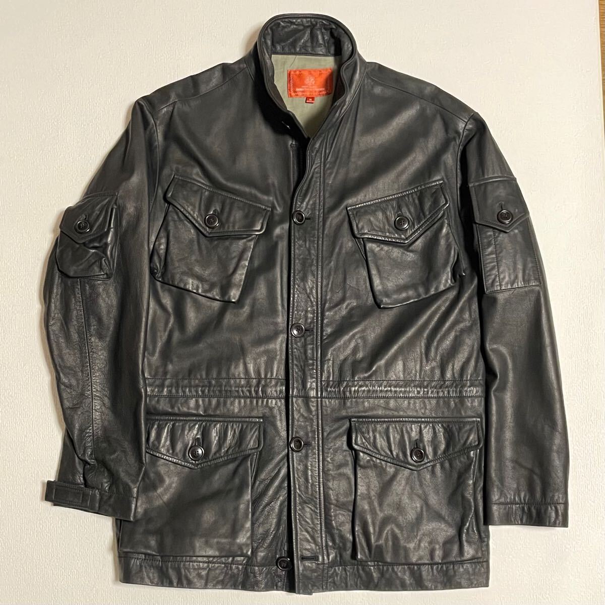 AVIREX アヴィレックス レザーミリタリージャケット M-65 革ジャン Mサイズ拍卖