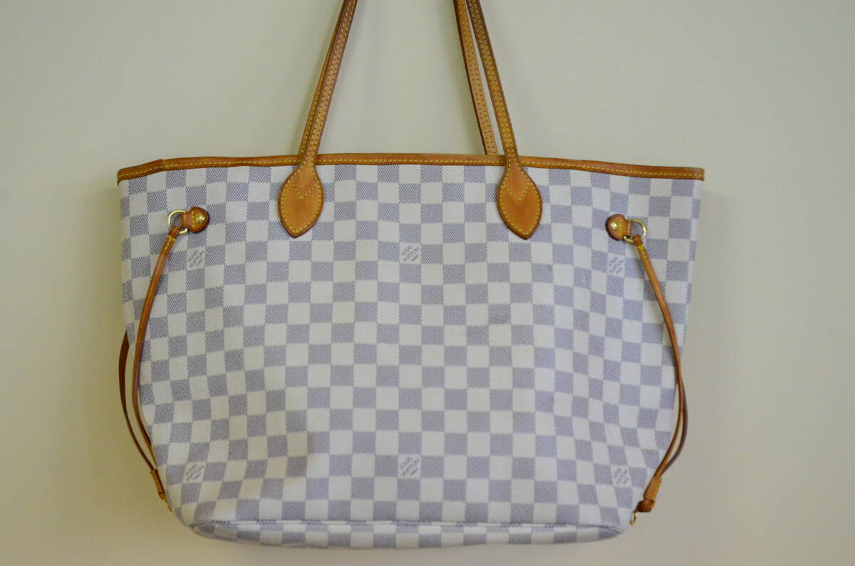 LOUIS VUITTON ルイヴィトン ダミエ アズール ネヴァーフル MM N51107 中古拍卖