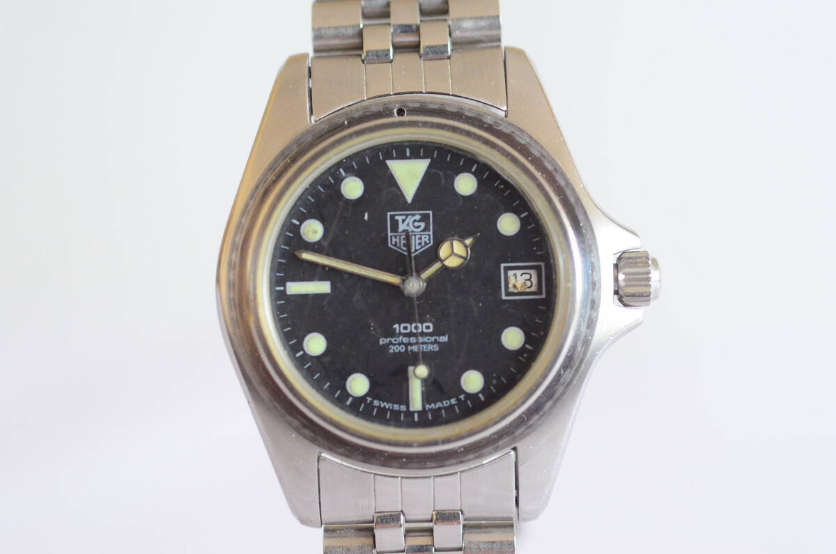 TAG HEUER タグホイヤー プロフェッショナル1000 200M 980.013N ベゼルなし 動作未確認拍卖
