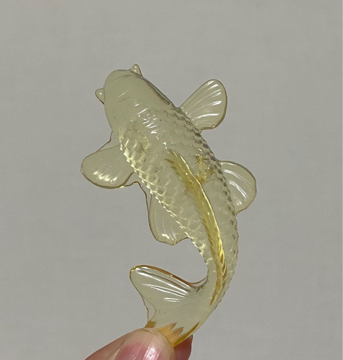 鯉のオルゴナイト クリスタル パワーストーン 置物インテリア 魔除 小物拍卖