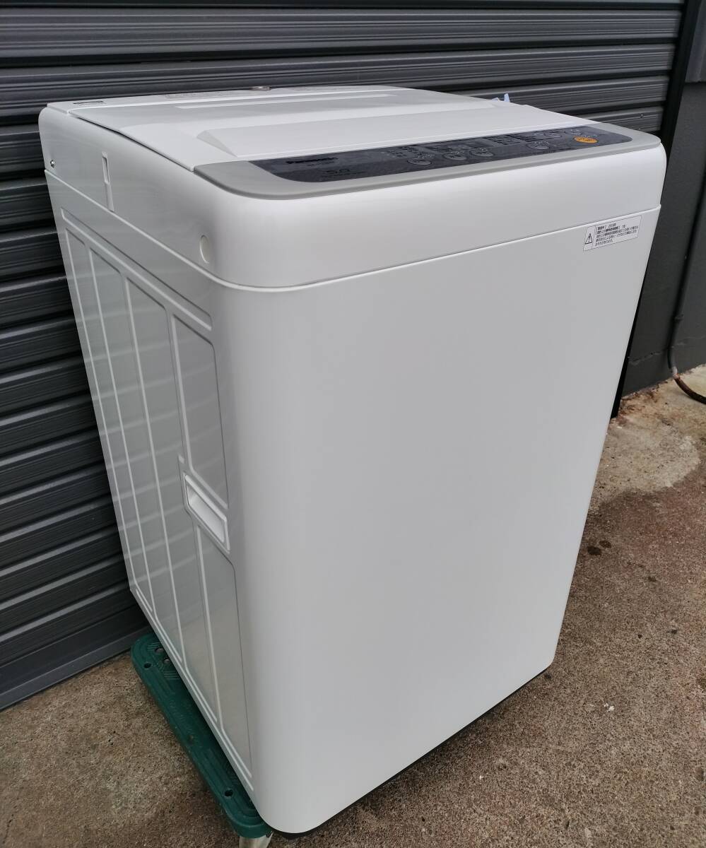 80美品【愛知近郊・自社配送可】パナソニック 5.0kg 全自動洗濯機 抗菌加工ビッグフィルター 槽洗浄機能 縦型 上開き NA-F50B11 2018年製拍卖