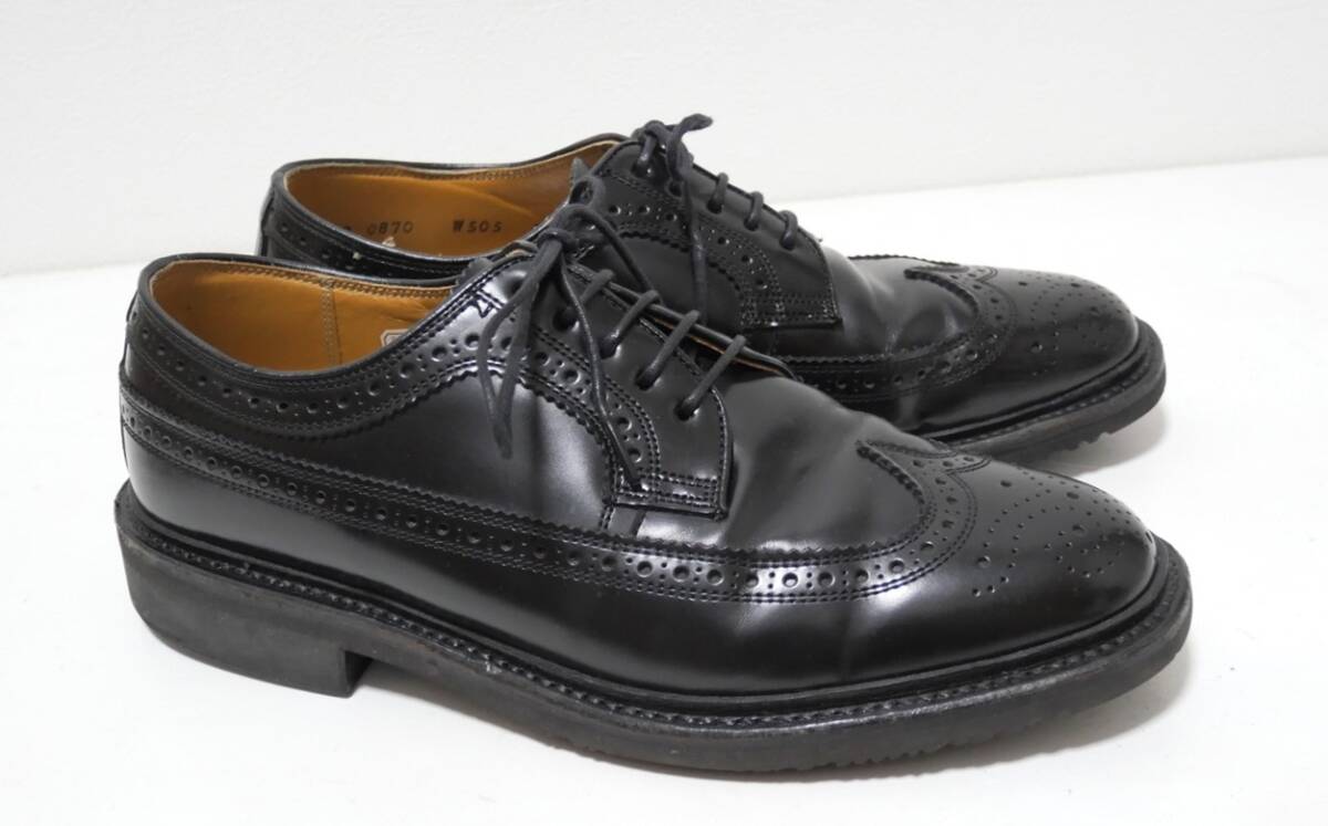 REGAL GEOX W505 ウィングチップ レザーシューズ 黒 24 ビジネスシューズ リーガル 拍卖