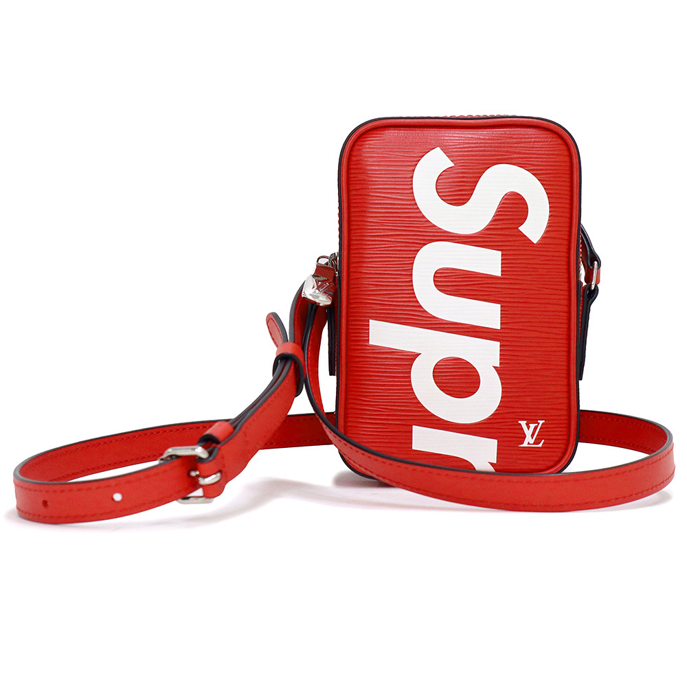 (未使用 展示品)ルイ ヴィトン LOUIS VUITTON ダヌーブ PPM シュプリームコラボ ショルダーバッグ エピレザー レッド 赤 M53434拍卖