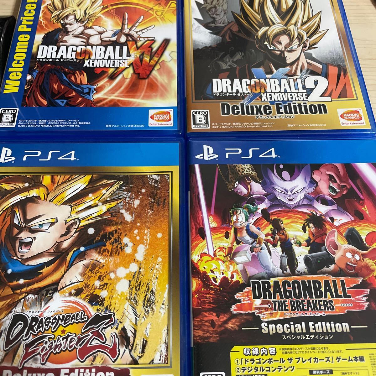 PS4 ドラゴンボール ゼノバース2 デラックスエディション ファイターズ 4本セット まとめ売り ブレイカーズ 中古拍卖